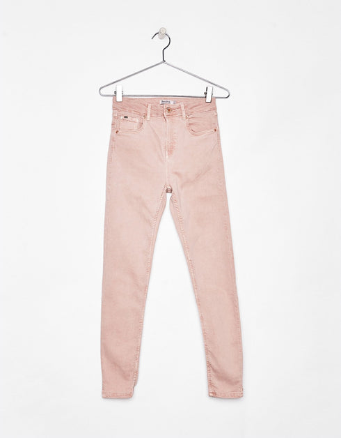 Super skinny mid-rise trousers