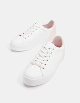 Lace-up trainers with heel detail