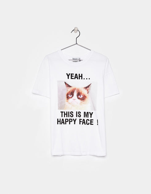 Cotton T-shirt with print